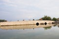 The ancient foot-bridge in Nin